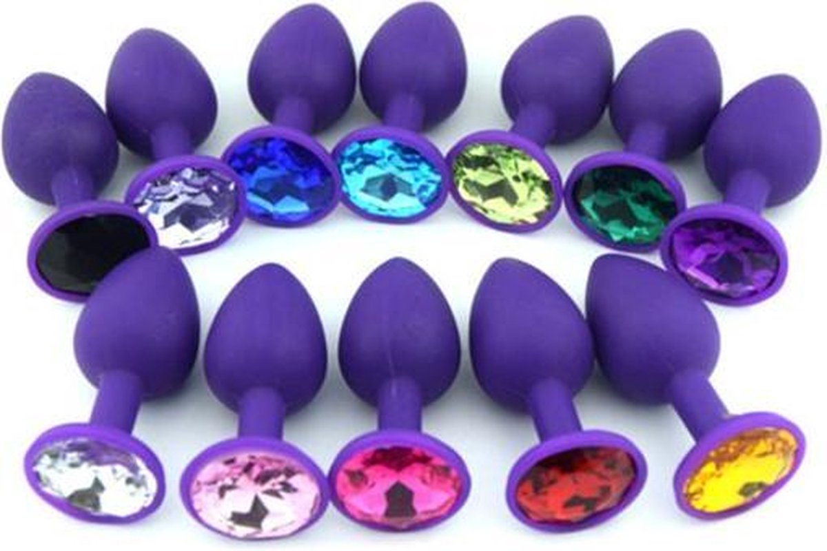 Goedkoopste Anaal Buttplug - Pink Transparant Chrystal - Siliconen - Opwindend - Seksspeeltje