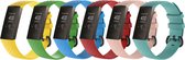 KELERINO. Siliconen bandje geschikt voor Fitbit Charge 3 / Charge 4 - 6-pack - Zomer - Large