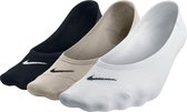Nike Lightweight No-Show Enkel Sokken - Maat 34-38 - Vrouwen - zwart/wit/crème Maat S: 34-38