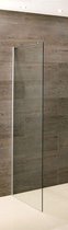 Douchewand Walk-In Inloopdouche 8mm gehard glas transarant easy clean 195x30cm - Valiant type A Eastbrook