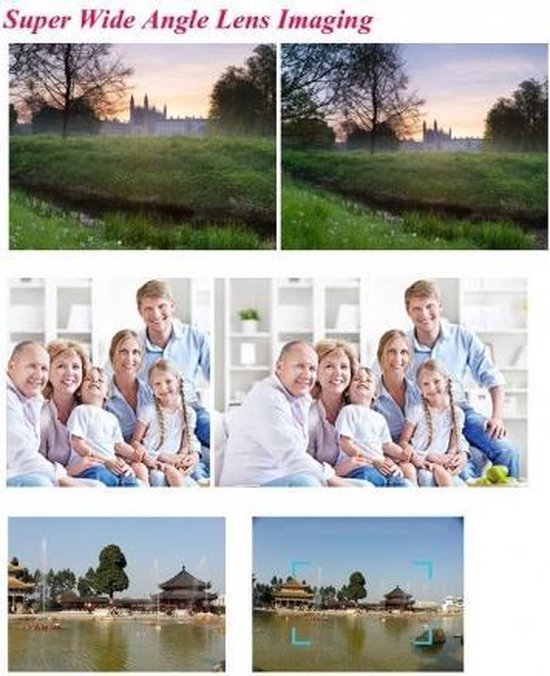 Clip Lens- 3-in-1 Fish Eye 180° Lens