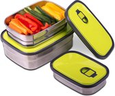 TKSRTAR RVS lekvrije lunchbox herbruikbare containers BPA-vrij en toxine-vrij Gras Groen