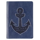 Hope as an Anchor Classic Lux-Leather Zip Journal