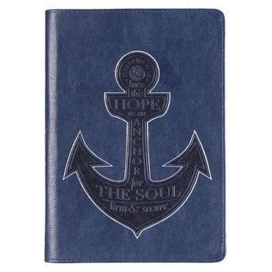 Hope as an Anchor Classic LuxLeather Zip Journal 9781642720181
