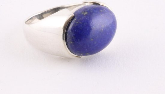 Zilveren ring met lapis lazuli