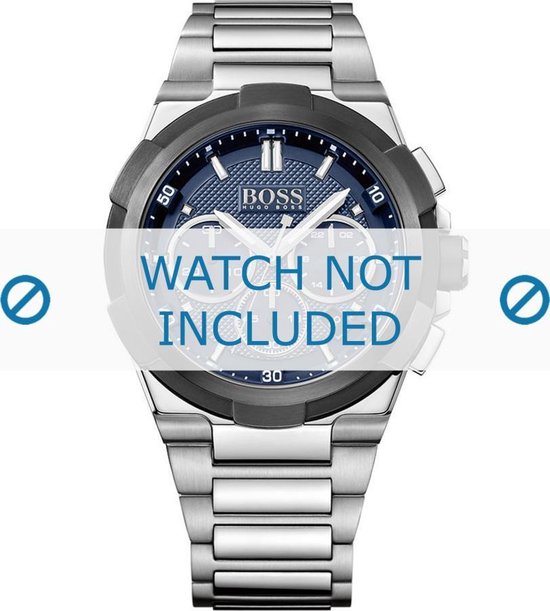 bol.com | Hugo Boss horlogeband HB-280-1-34-2885 / HB1513360 Staal Zilver