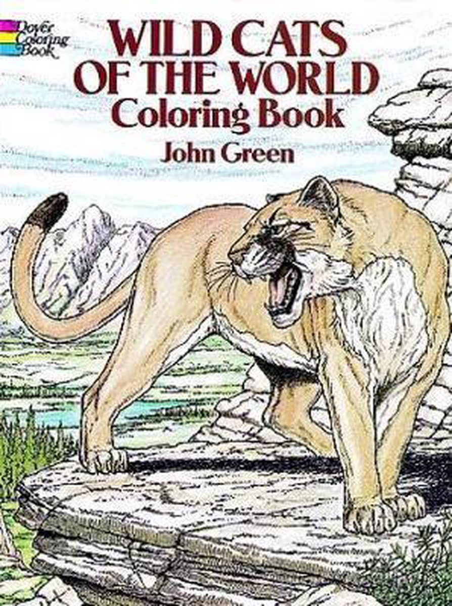 Wild Cats of the World Coloring Book, John Green