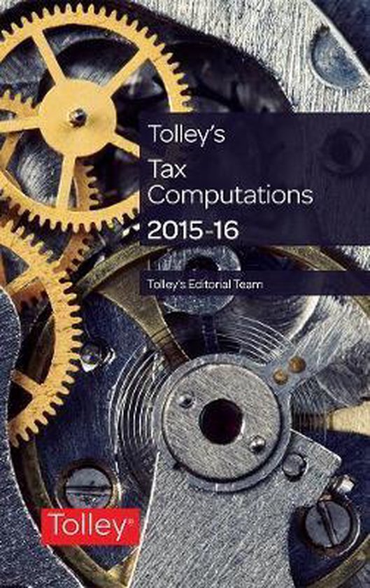 Tolley's Tax Computations 2015-16 - cover