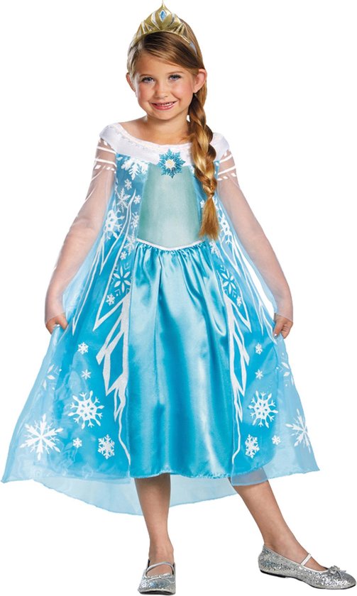 Luxe Frozen™ kostuum voor meisjes - Verkleedkleding - Maat 104/116 | bol.com