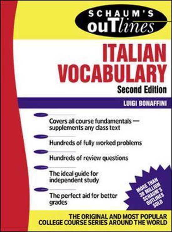 Schaum's Outline of Italian Vocabulary - cover