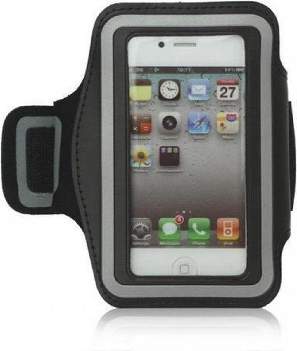 Geschikt voor Samsung Galaxy Grand Prime VE Sport Armband Smartphone hoesje Zwart