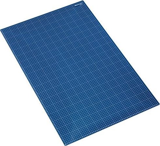 Foto: Westcott ac e46001 snijmat a1 blauw 3 laags 900x600mm zelfherstellend