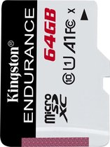 Kingston Technology High Endurance flashgeheugen 64 GB MicroSD UHS-I Klasse 10