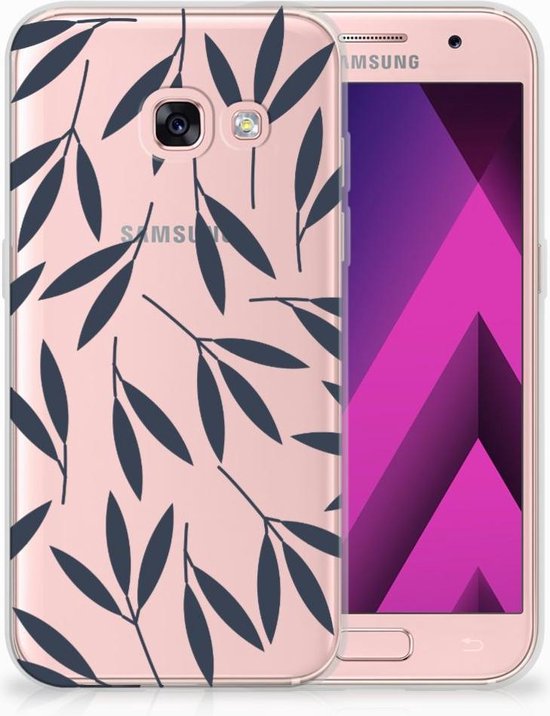 Samsung Galaxy A3 2017 TPU Case Leaves Blue