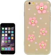 iphone 6 / 6s (4.7 inch) TPU Cover, hoesje, case 3D flowers