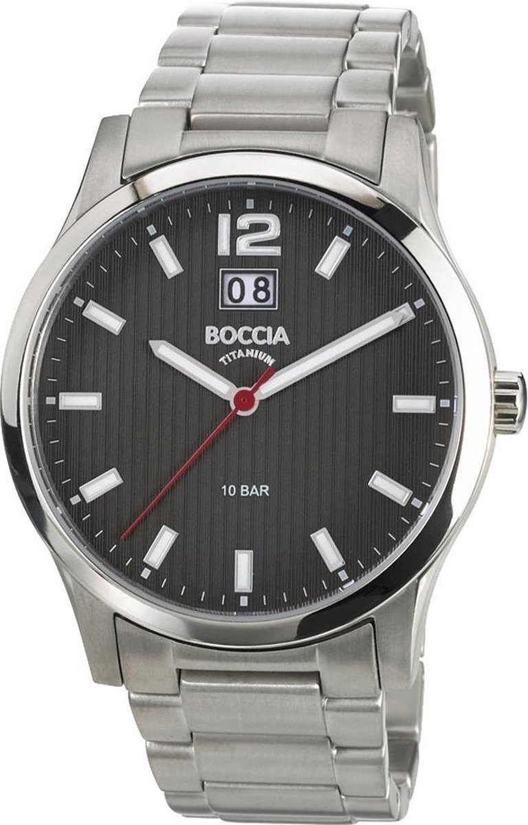 Boccia Titanium 3580.02 Heren Horloge 41,5 mm