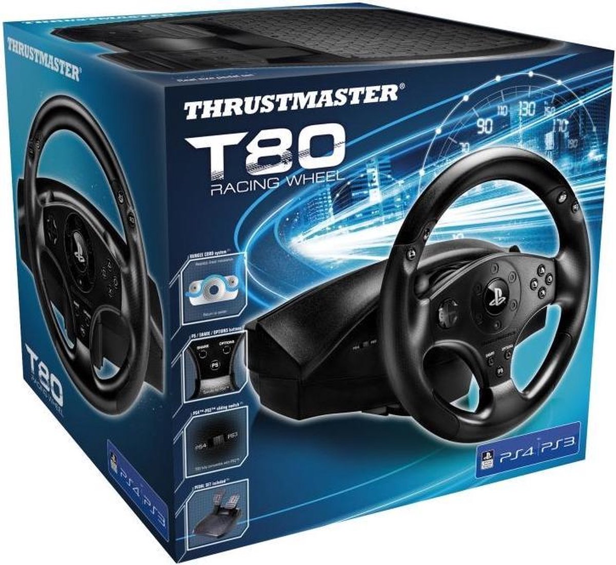 Thrustmaster T80 racestuur - Geschikt voor PS4 + PS3 | bol.com