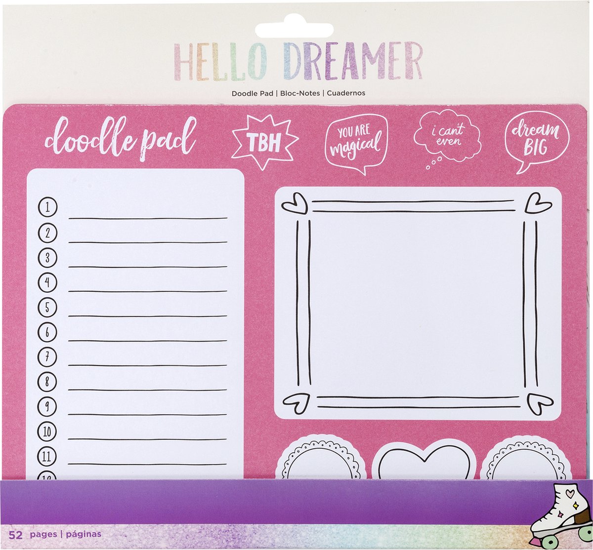 American Crafts - Hello Dreamer BlocNotes - 52 pagina's