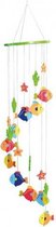 Hangdecoratie mobiel met vissen 65 cm