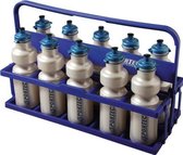 Porte-bouteilles pliable Sportec pour 8 bouteilles d'eau - bleu