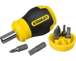 Stanley Multibit Stubby Schroevendraaier