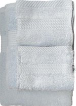 iSleep Terry Badtextiel - Voordeelset (4 Handdoeken + 4 Washandjes) - Licht Blauw
