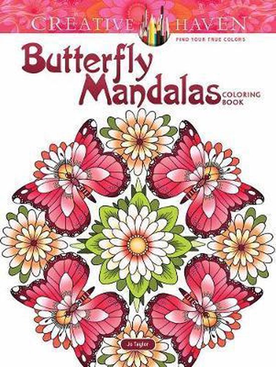 Creative Haven Butterfly Mandalas Coloring Book - cover