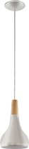EGLO - hanglamp E27 Sabinar - champagnekleur/bruin/hout