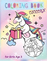 Unicorn Coloring Books for Girls Age 3