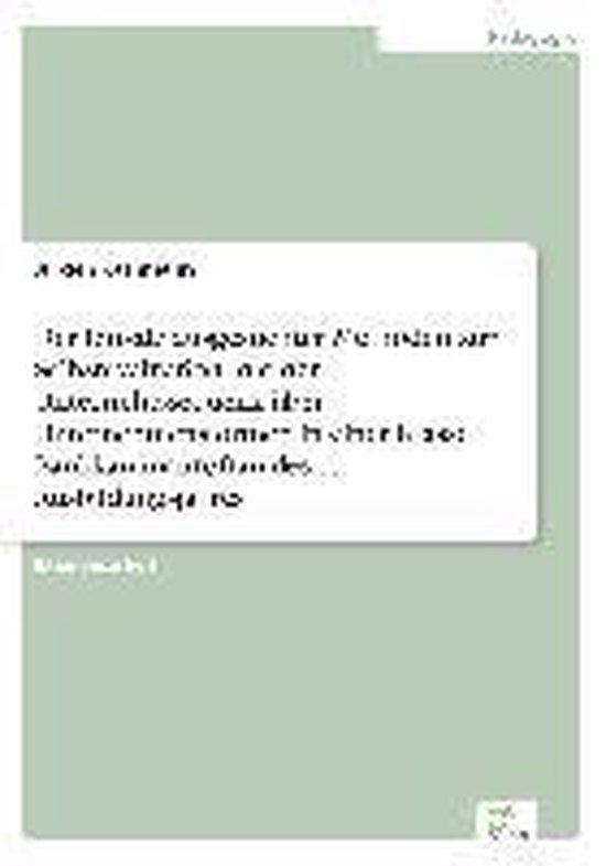 Der Einsatz ausgesuchter Methoden zur Selbstevaluation in ei ... - cover