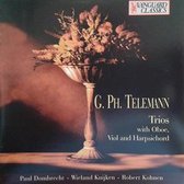 1-CD TELEMANN - TRIOS WITH OBOE VIOL AND HARPSICHORD - PAUL DOMBRECHT