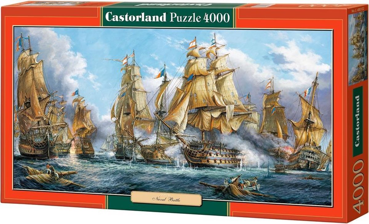 Castorland Naval Battle – Puzzel – 4.000 stukjes – Satijnen afwerking – Perfecte pasvorm – Europese kwaliteit