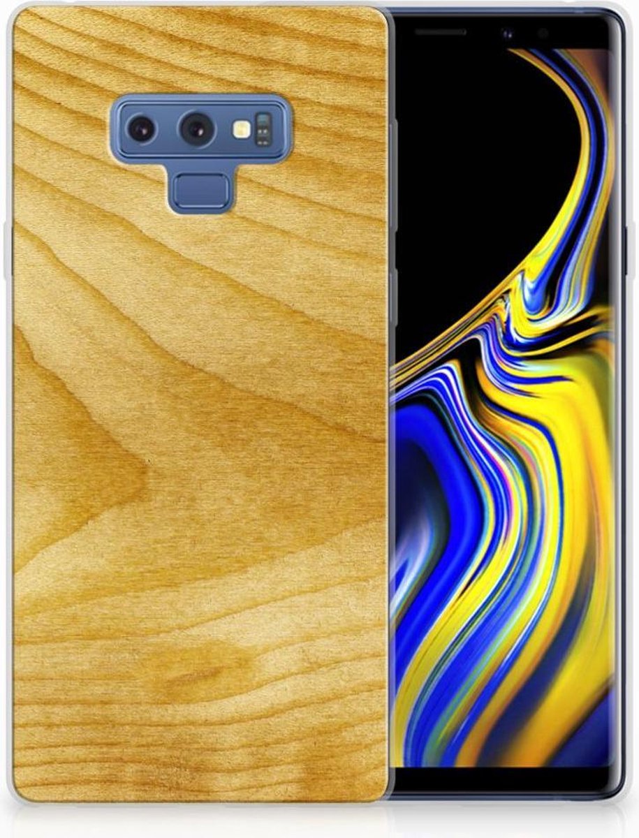 Samsung Galaxy Note 9 Bumper Hoesje Licht Hout