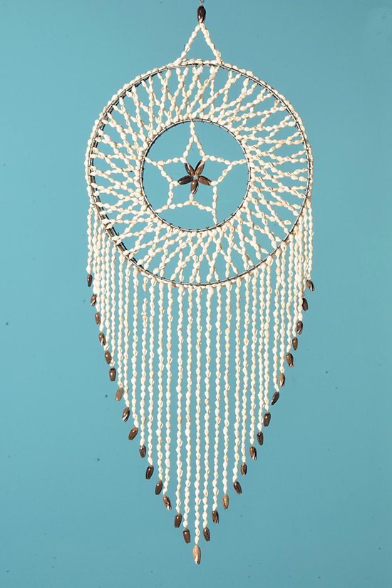 Pendentif coquillage fait main bijoux coquillage attrape-rêves diamètre 40  cm longueur... | bol.com