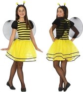 Bijen verkleedjurk/jurkje carnaval kostuum voor meisjes - carnavalskleding - voordelig geprijsd 128
