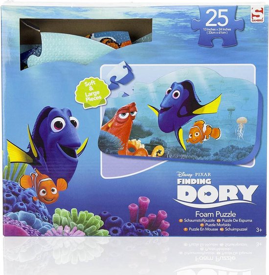 foam puzzelmat Finding Dory vloerpuzzel Disney 25dlg 33x60cm van Disney — afbeelding 3