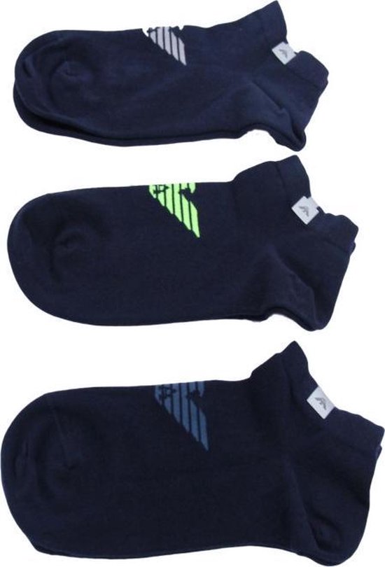 bevestig alstublieft klif merknaam EA7 Emporio Armani heren sneaker sokken - blauw-L | bol.com