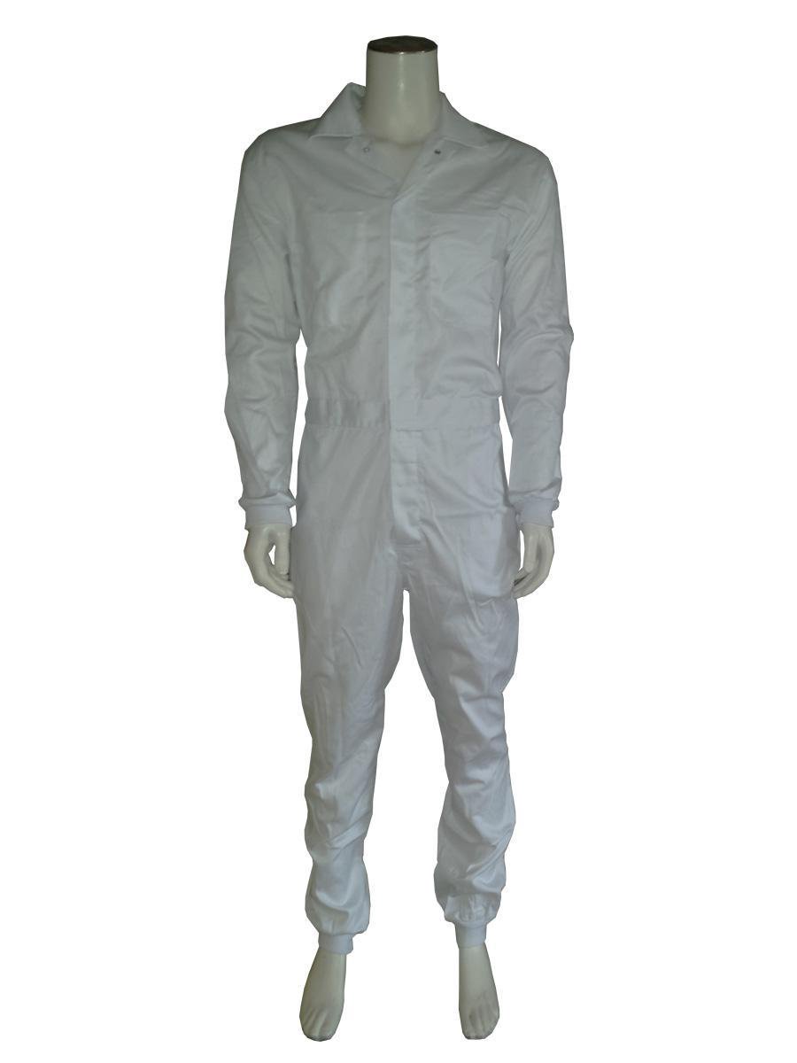 GAEVE Foodoverall polyester/katoen met manchetten wit maat 46