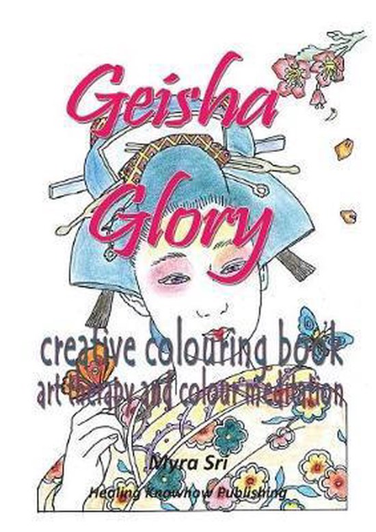 Geisha Glory - creative colouring book - cover