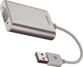 Cadyce USB 2.0 naar VGA Adapter | Full HD Beeldkwaliteit | Audio Support | Plug & Play | Compact & Stijlvol Design | Zilver