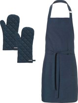 DDDDD Kit - Schort + 2 Ovenwanten - Navy