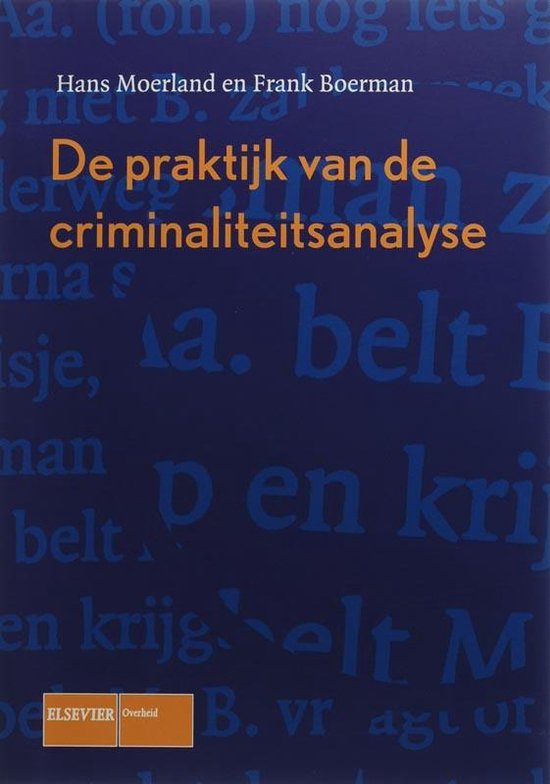 De praktijk van de criminaliteitsanalyse - cover