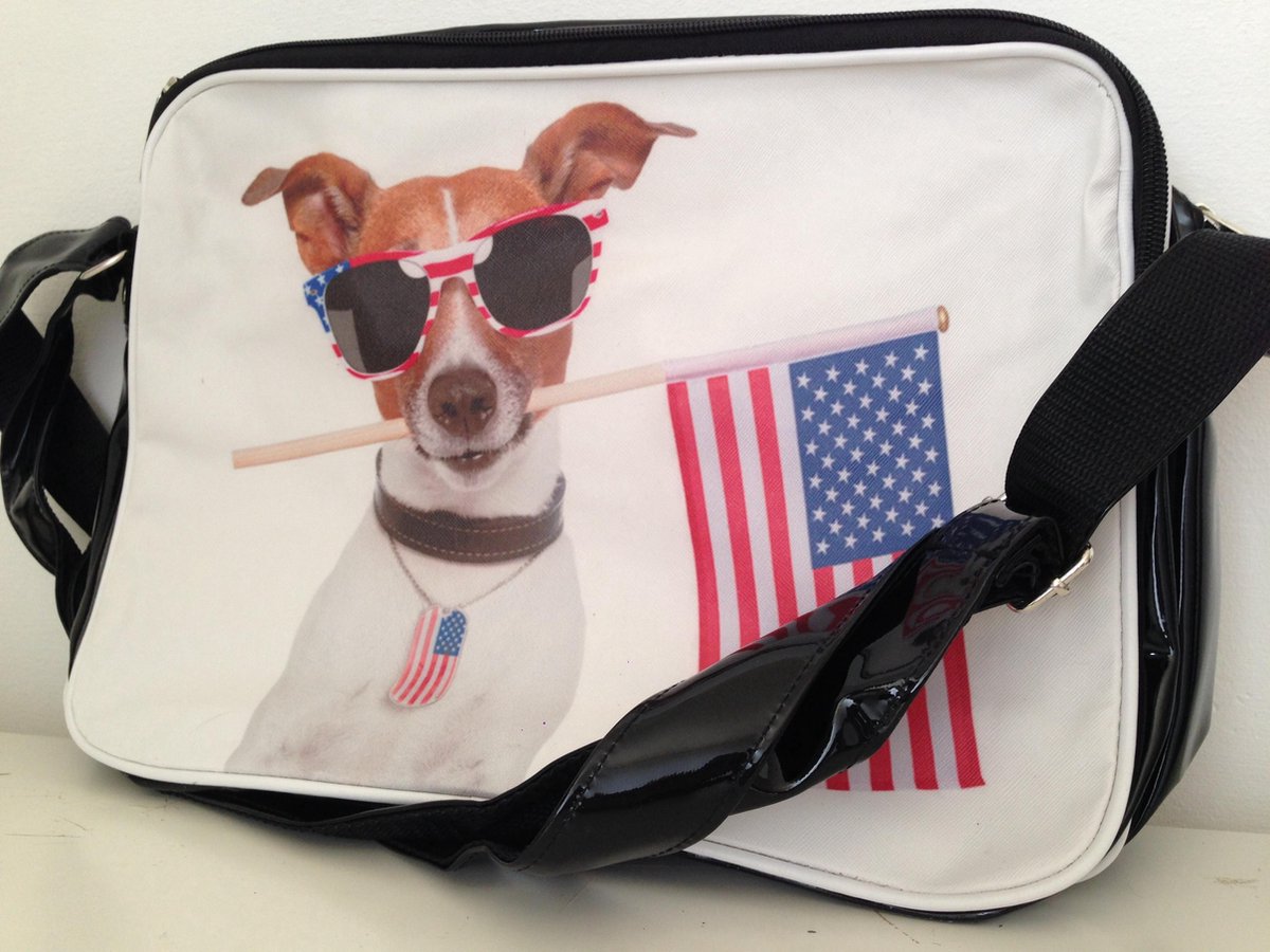 Schoudertas met Jack Russel