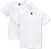 Petit Bateau Meisjes T-shirt 2-pack - wit - Maat 116