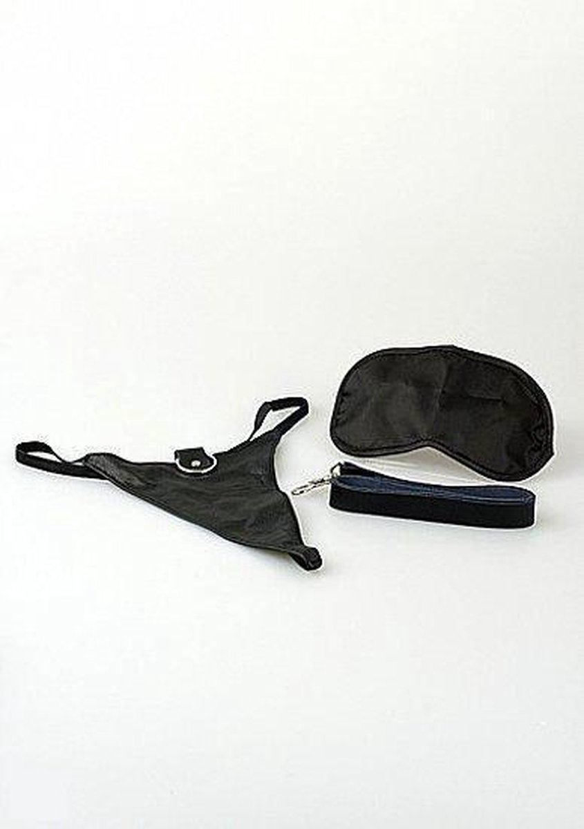 Fetish Fantasy Series Sekstuigje Leather Panties and Leash set