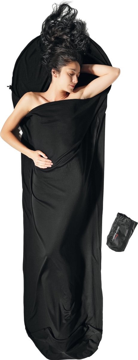 Cocoon Mummyliner, Merinowool, Black Lakenzak