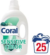 Coral Sensitive Color - 150 lavages - 6 x 1,4 l - Détergent - Quart de boîte