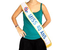 SURPRISEZ VOUS - Blauwe Miss-sjerp 40 jaar