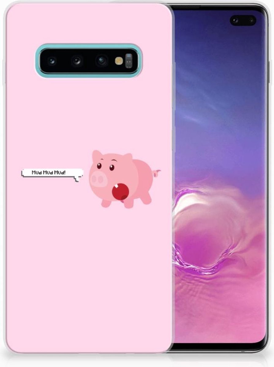 Samsung Galaxy S10 Plus Telefoonhoesje met Naam Pig Mud