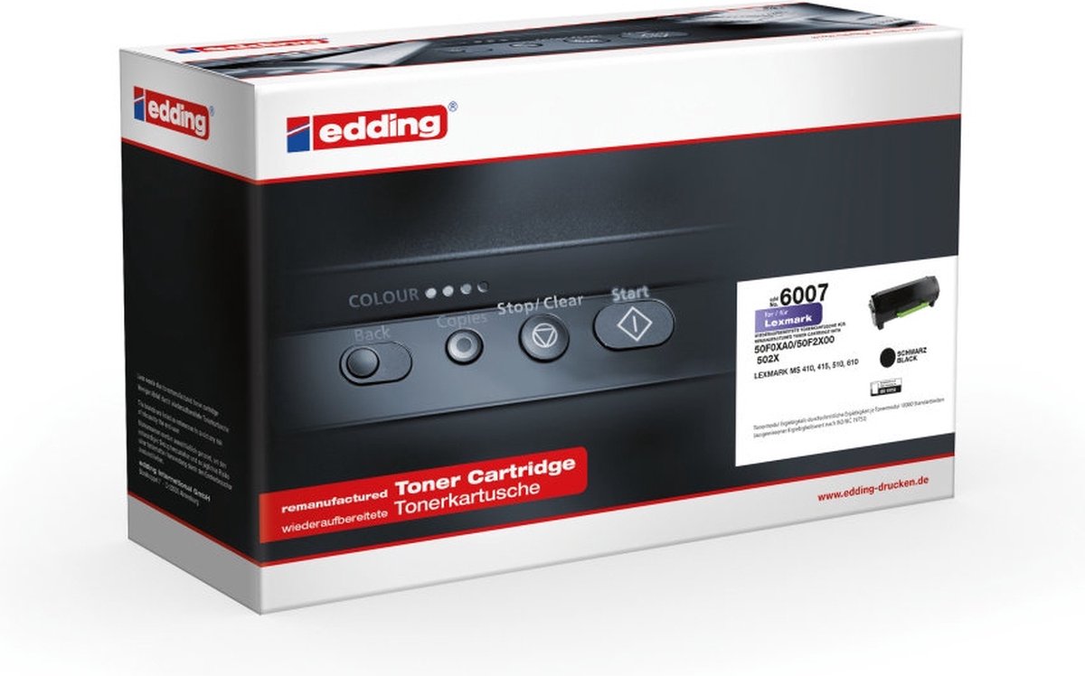 Edding EDD-6007 tonercartridge 1 stuk(s) Compatibel Zwart
